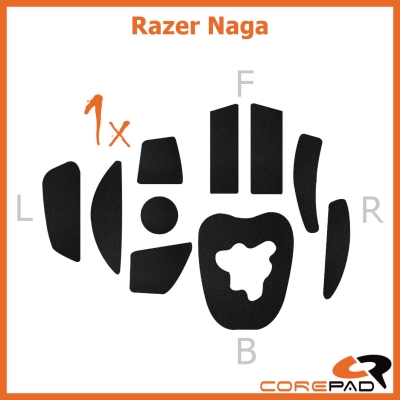 Corepad Mouse Mice Grip Grips Rubber Sticker Razer Naga Molten 2012 2014 Chroma Epic HEX V2 Trinity PRO